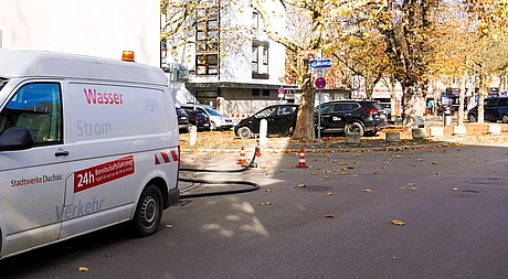 Spülmaßnahmen im Bereich Münchner Straße