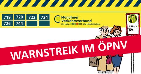 Symbol Bild Dachau Warnstreik im ÖPNV
