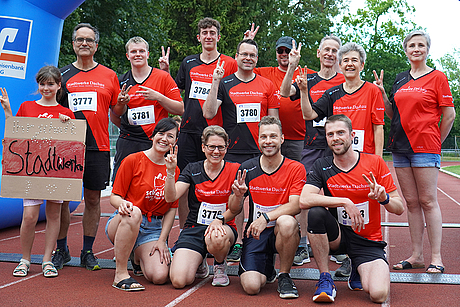 Foto des Stadtwerke-Teams beim 11. Dachauer Firmenlauf